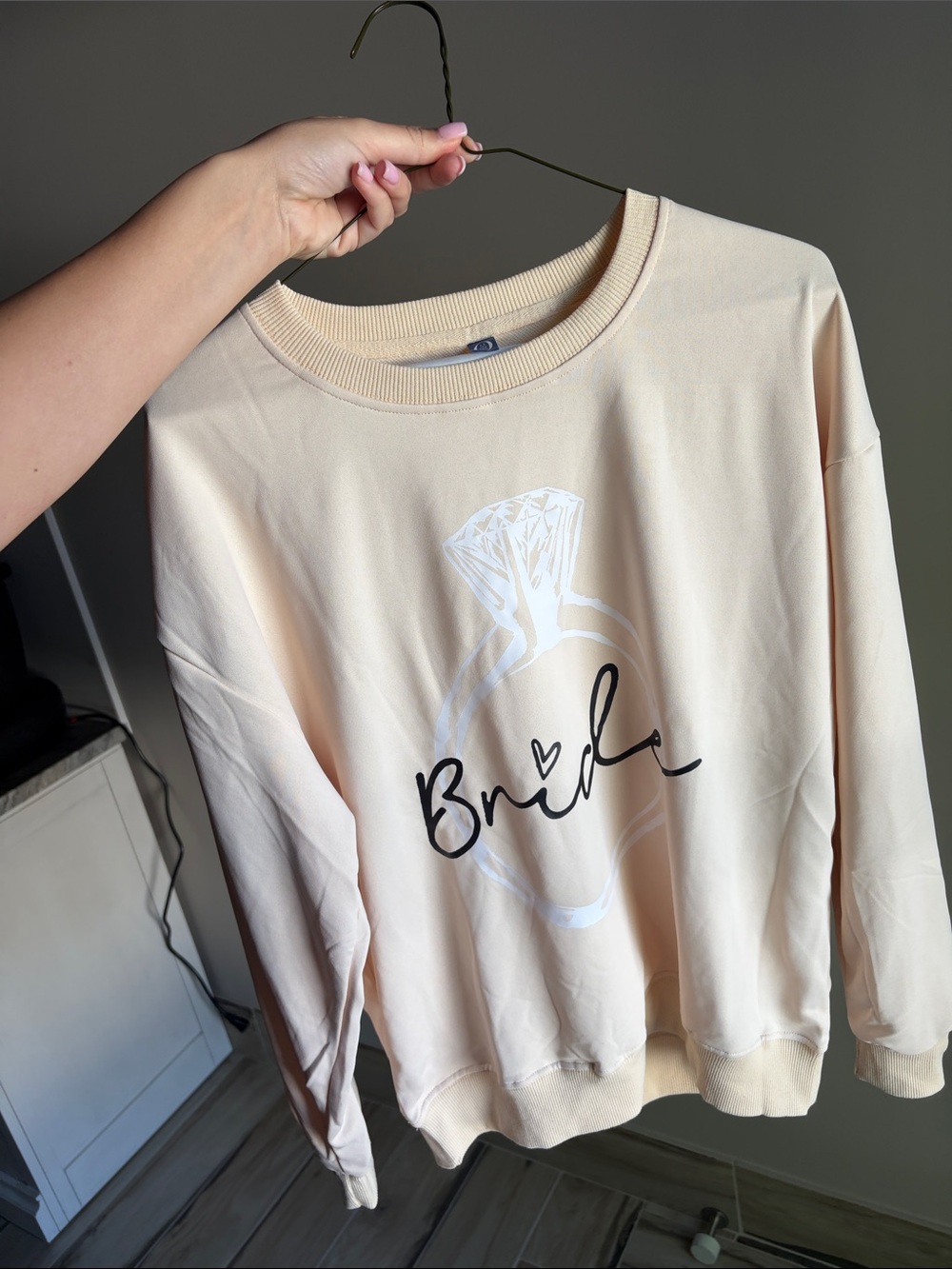 Bride Graphic Sweatshirt in Soft Cream